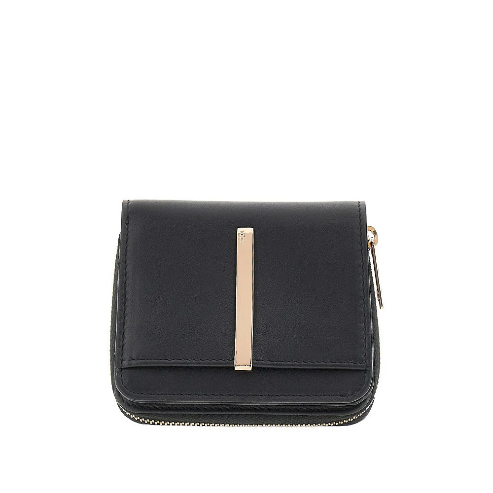 Tods Leather Small Bi-Fold Wallet